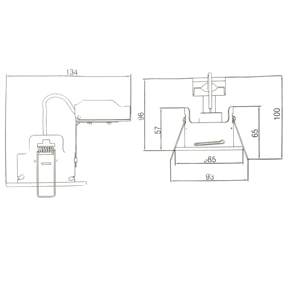 Matt White IP65 Bathroom Fire Rated Twist Lock GU10 Recessed Downlight - Image 6