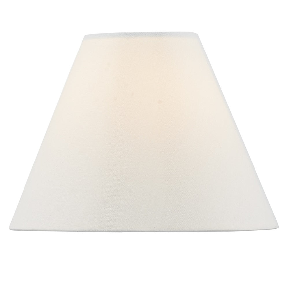Matt White Wood Vintage Candlestick Table Lamp with Shade 44cm - Image 4