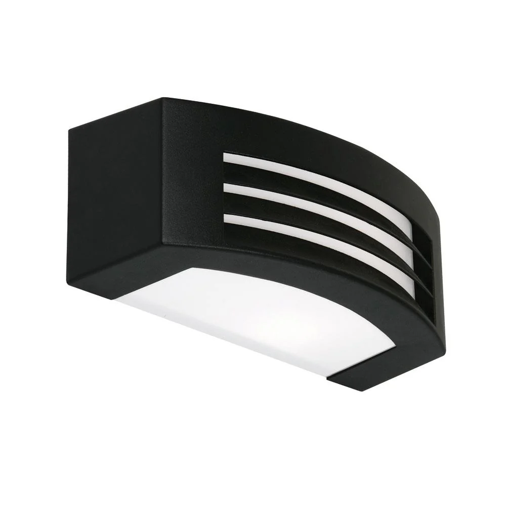 Oaks 070 BK Black Outdoor Surface Mounted Brick Light IP44