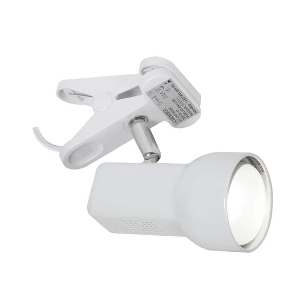 Oaks 6341CWH Quattro White 1 Lamp R63 Clip Spot Light
