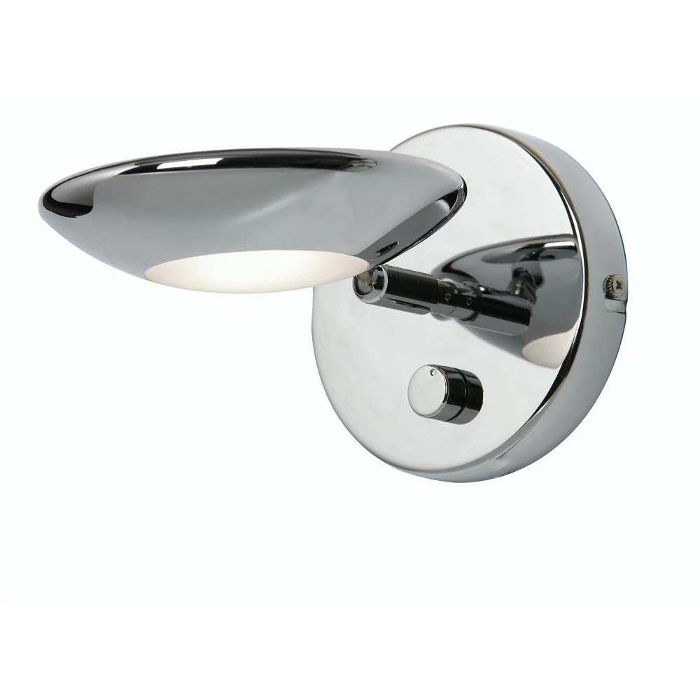 Oaks 760 WB CH Trento Polished Chrome 1 Lamp Modern Dimmer Wall Light