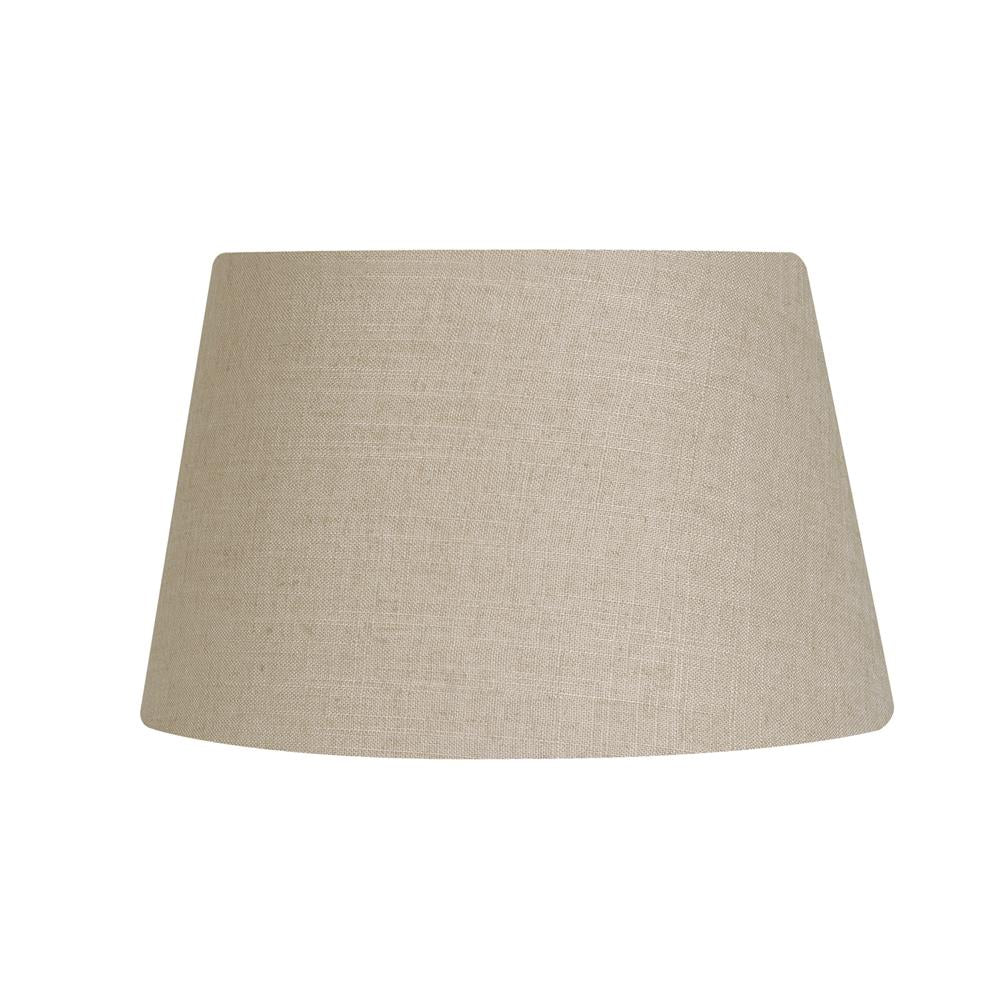 Oaks L901/12 BR Bracken Brown 12" Vintage Linen Drum Lamp Shade