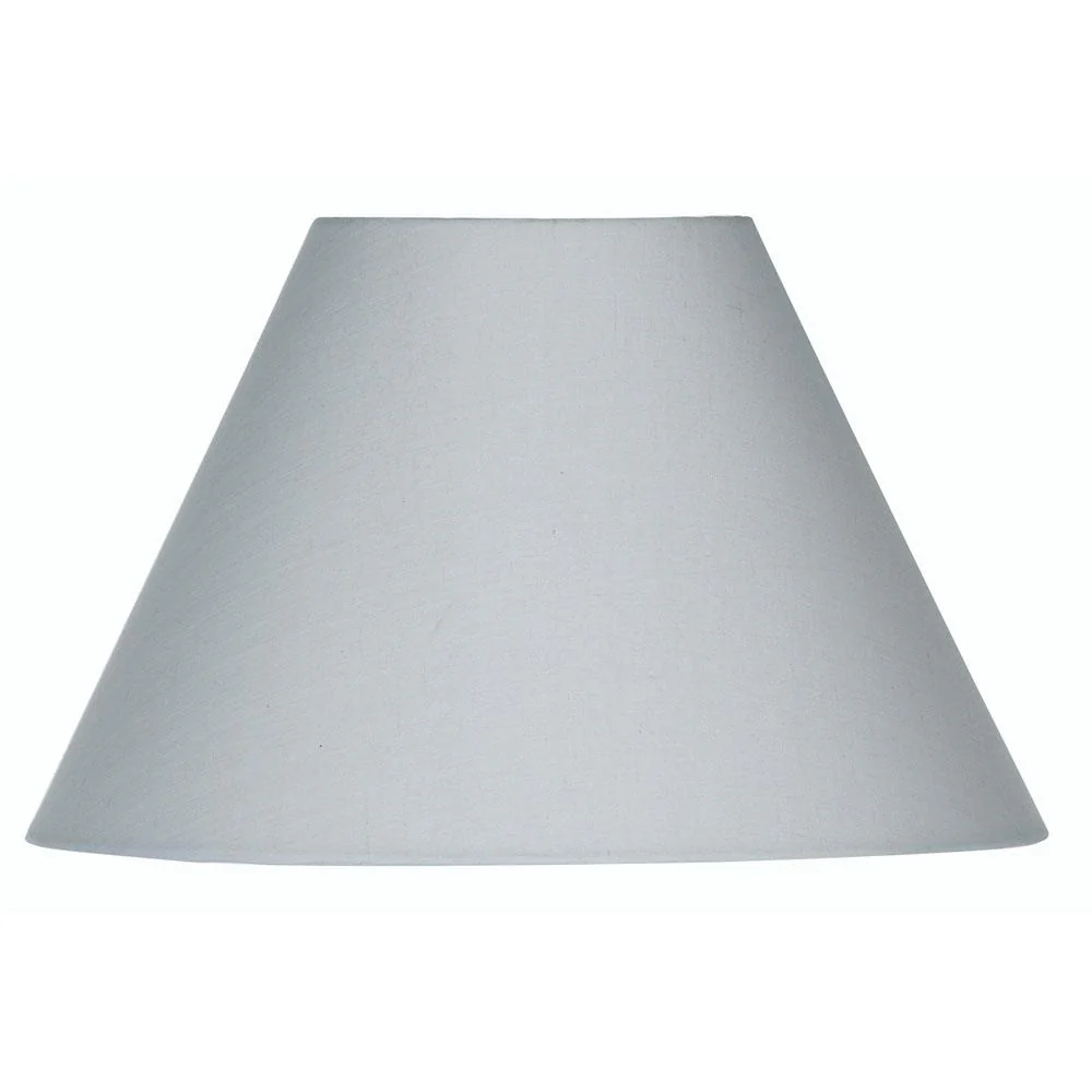 Oaks S501/14 SG Soft Grey 14" Vintage Cotton Coolie Lamp Shade