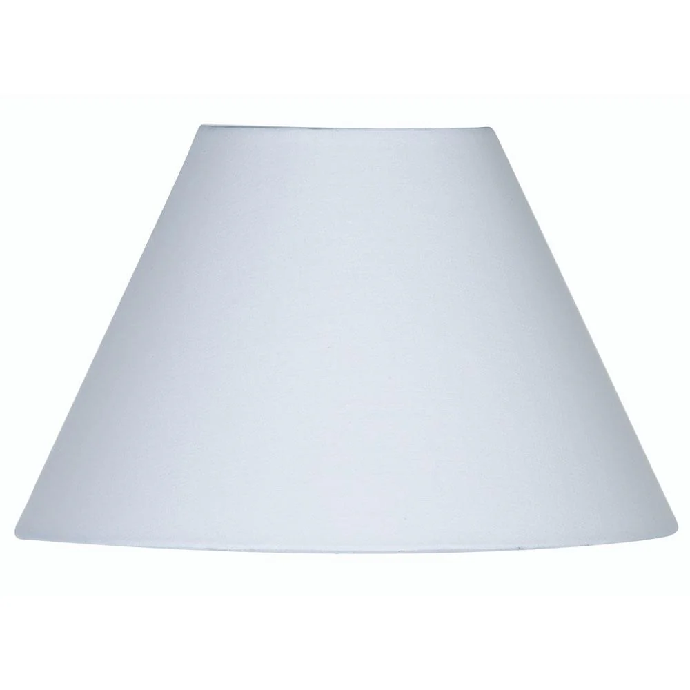 Oaks S501/14 WH White 14" Vintage Cotton Coolie Lamp Shade