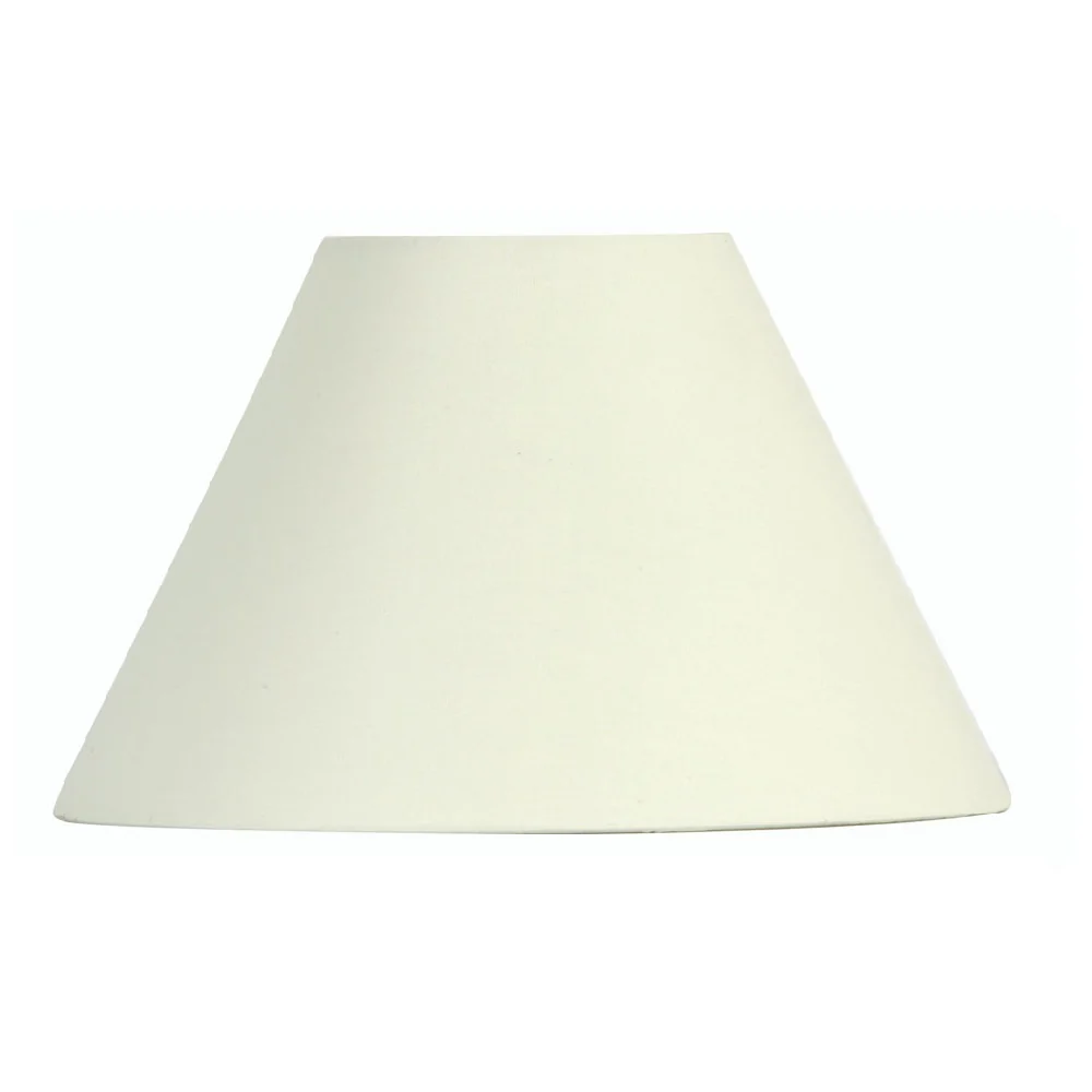 Oaks S501/8 CR Cream 8" Vintage Cotton Coolie Lamp Shade