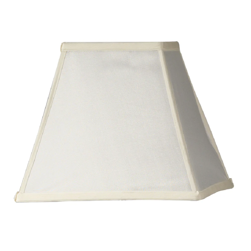 Oaks S804/12 IV Ivory 12" Faux Silk Tapered Square Lamp Shade