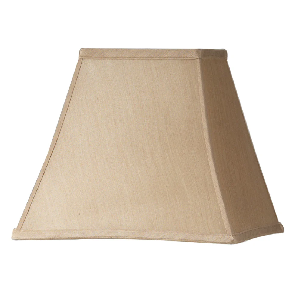 Oaks S804/14 SA Sand 14" Faux Silk Tapered Square Lamp Shade