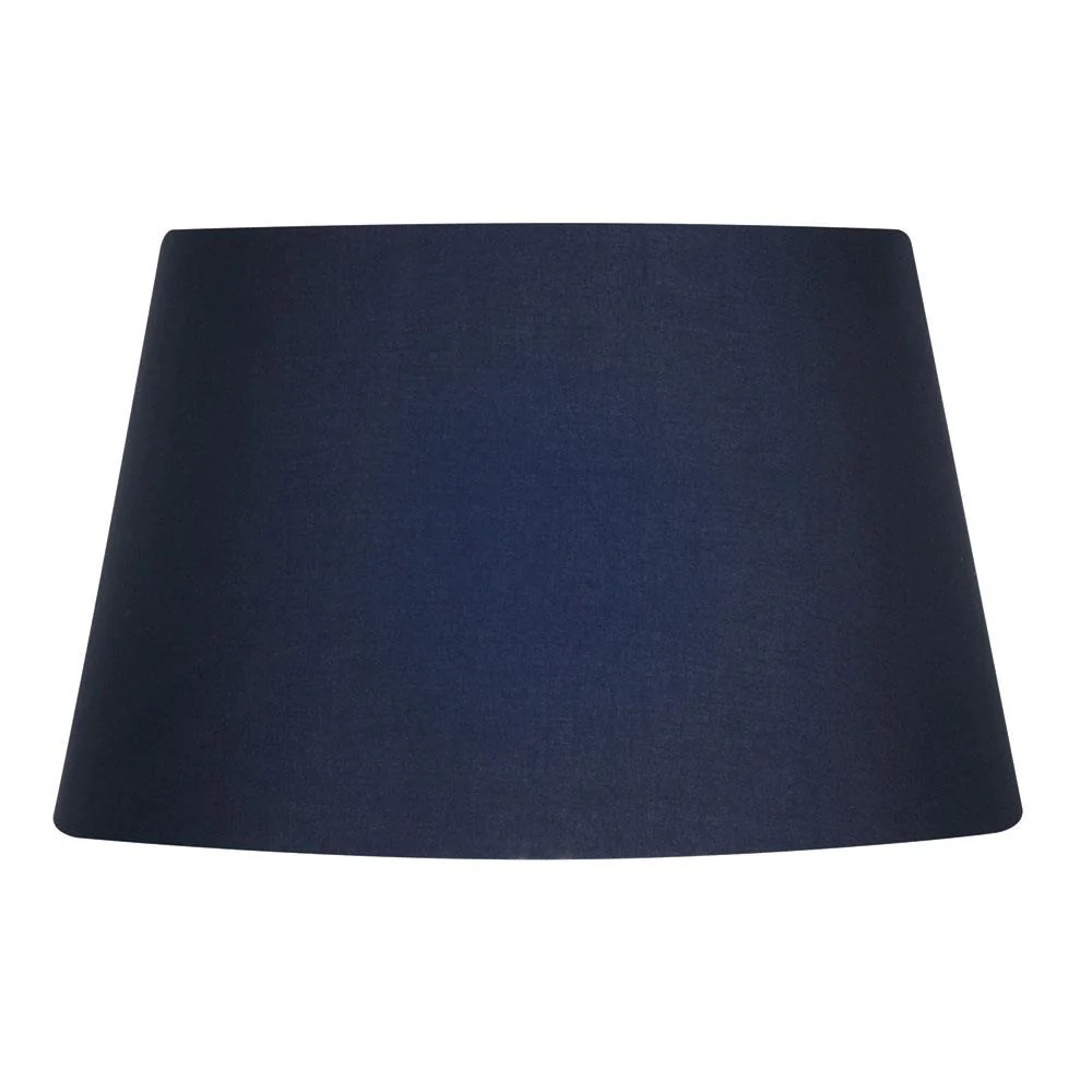Oaks S901/12 NA Navy Blue 12" Vintage Cotton Drum Lamp Shade