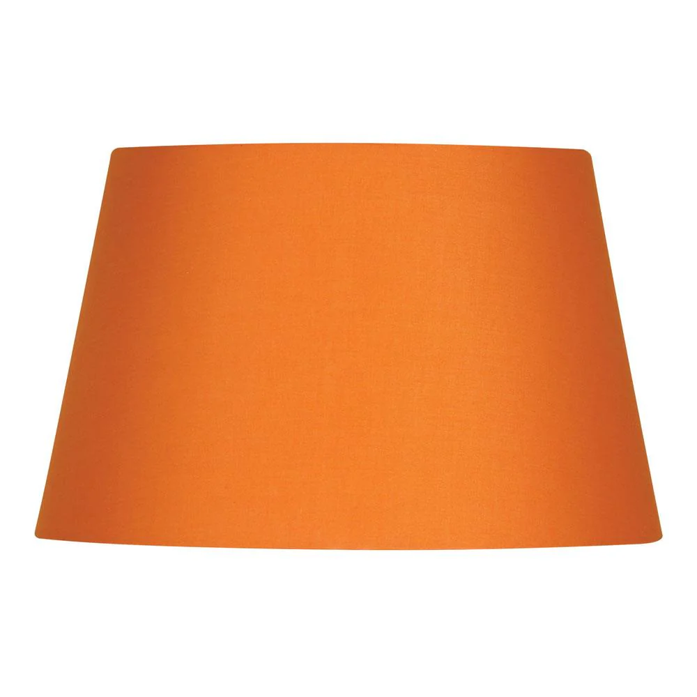 Oaks S901/14 ST Satsuma Orange 14" Vintage Cotton Drum Lamp Shade