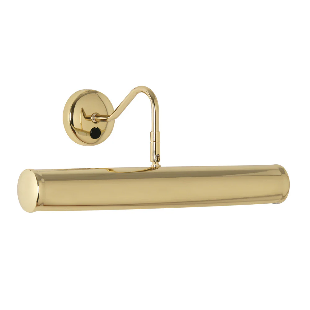 Polished Brass Vintage Switched Adjustable Picture Light 39cm