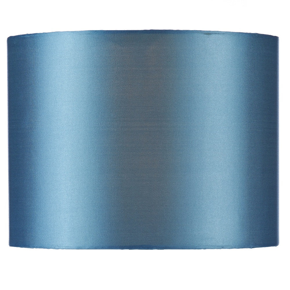 Polished Chrome & Blue Mosaic Glass Table Lamp with Shade 50cm - Image 3