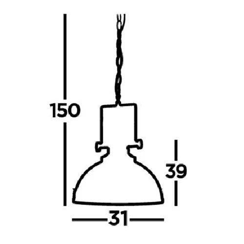 Polished Chrome & Holophane Lens Industrial Metal Dome Pendant Light 31cm - Image 5