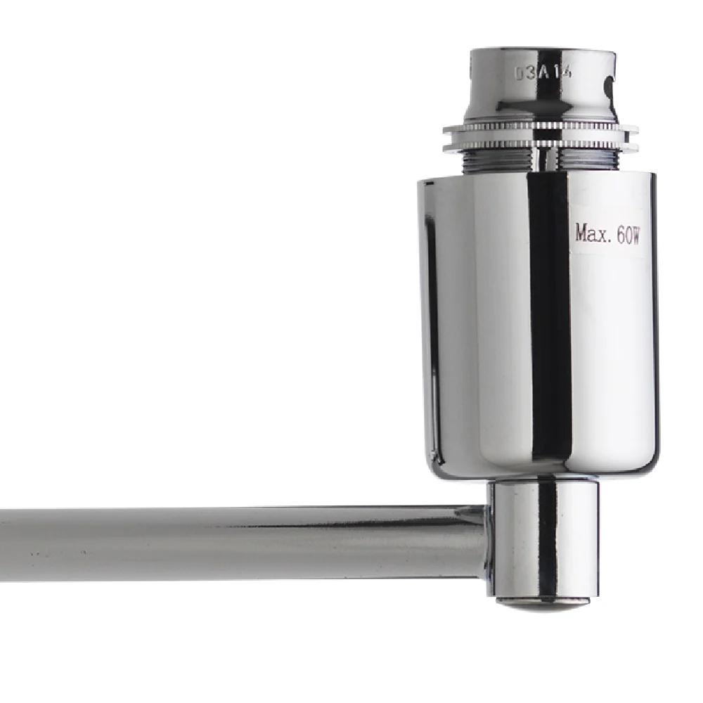 Polished Chrome Vintage Switched Swing Arm Wall Light Bracket - Image 3