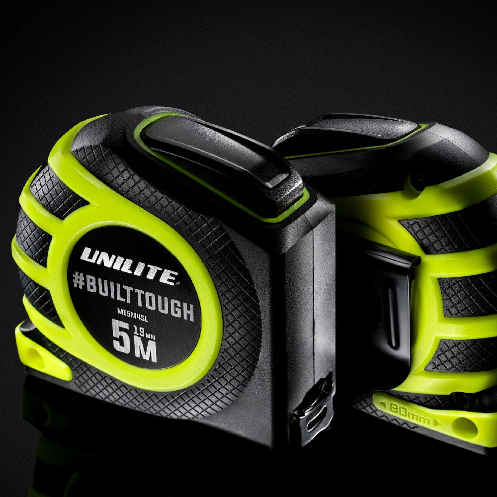 Unilite MT5M4SL Heavy Duty 5 Metre Tape Measure | 19mm Wide Blade | Imperial & Metric - Image 5