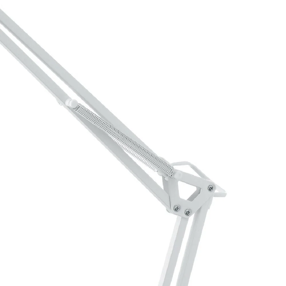 White Adjustable Clamp on Desk Table Task Lamp 73cm - Image 3