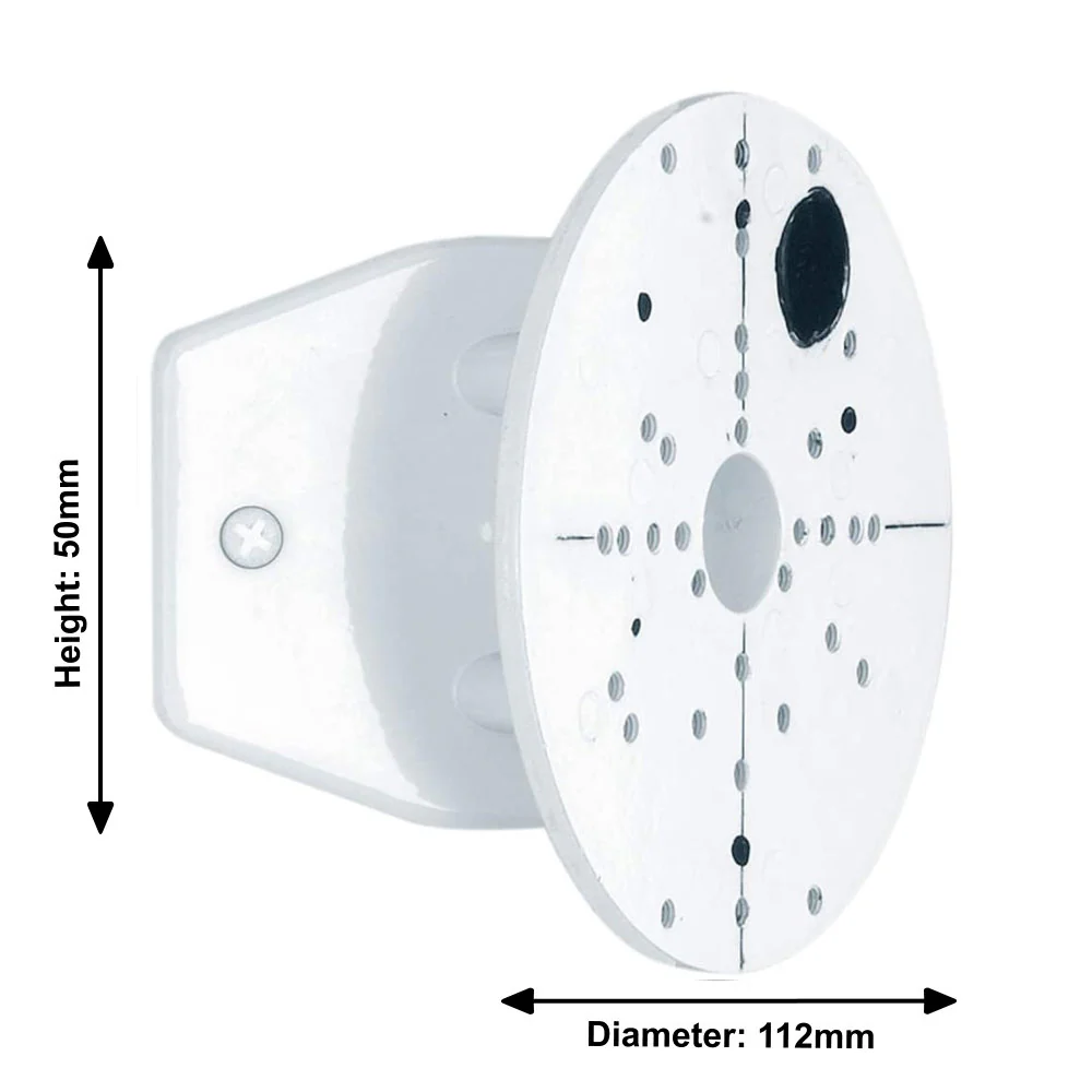 White Steel Corner Mounting Universal Bracket for Outdoor Lighting - Image 4
